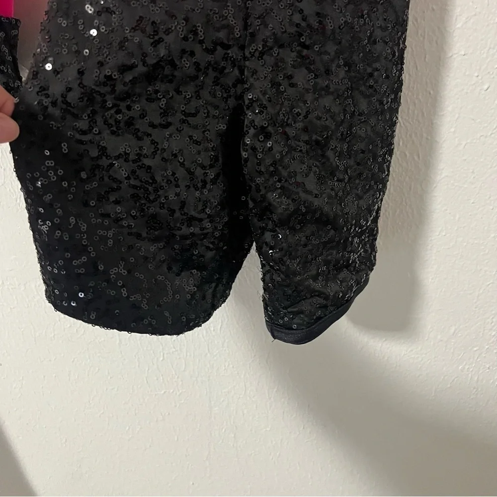 Weissman Dance Costume Girls Hot Pink MC Med 11-12 Jazz Sequin Tap Spandex 14335